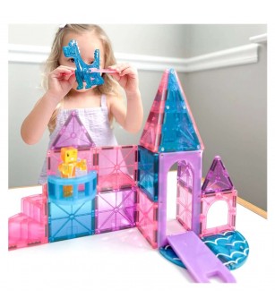 Set magnetic Magna-Tiles Castle, 25 piese - Jucarii magnetice