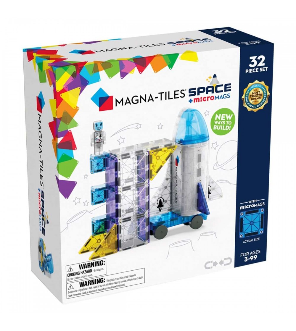 Set magnetic Magna-Tiles Space, 32 piese - Jucarii magnetice Set magnetic Magna-Tiles Space, 32 piese - Jucarii magnetice