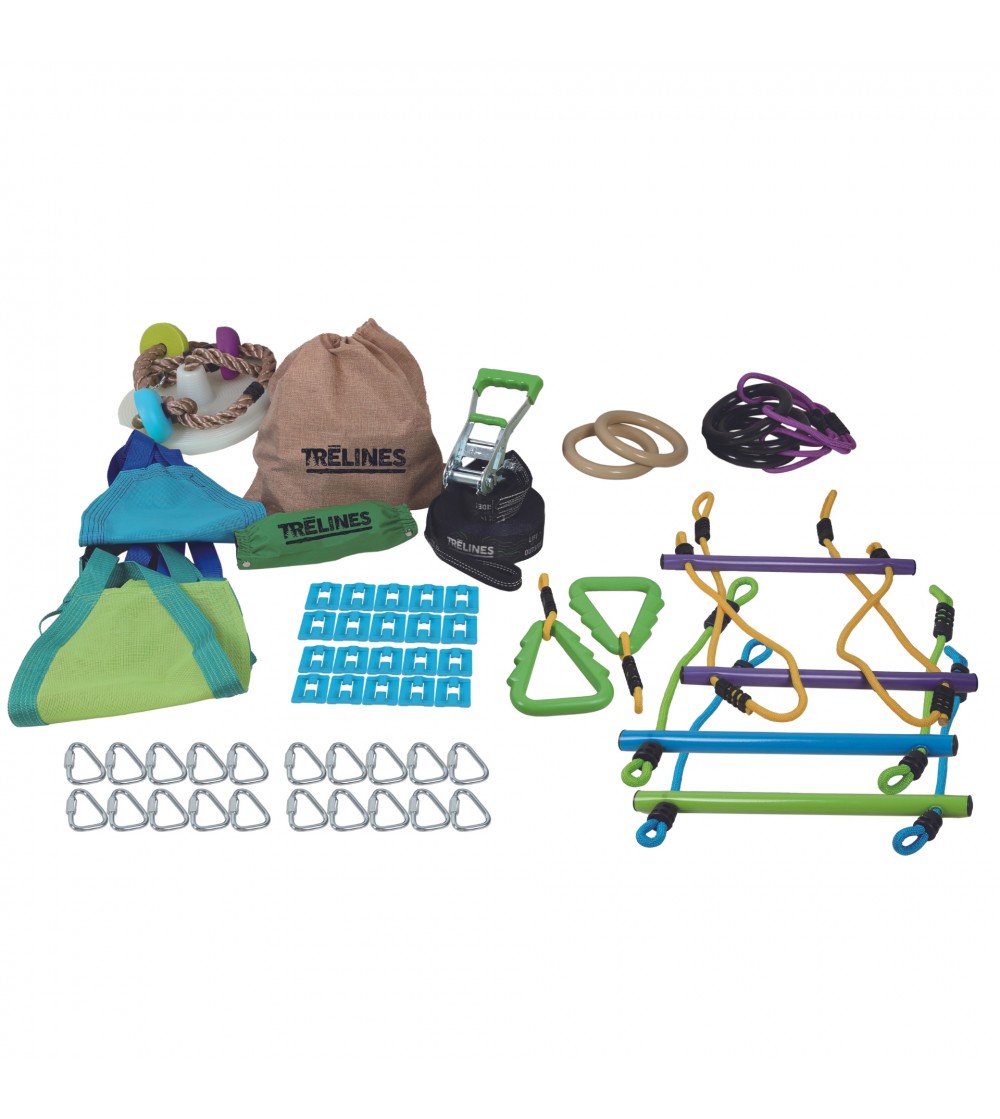 Set combo Ninja leagane (15 m) - Leagăne