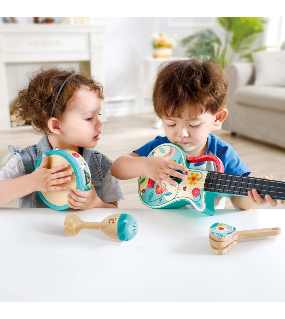 Jucarie din lemn - Set de ukulele 4 in 1 - Alte instrumente muzicale