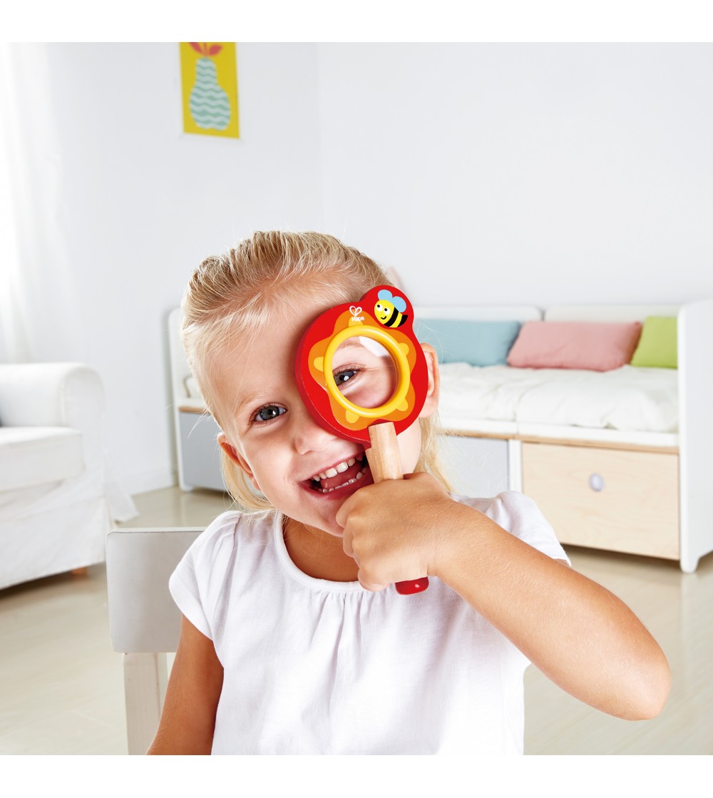Jucarie din lemn - Lupa cu tematica albine - Mediu înconjurător