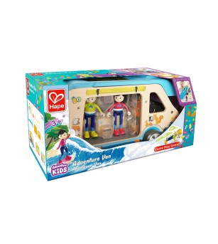Jucarie din lemn - Furgoneta de aventura (23 piese) - Vehicule de jucărie
