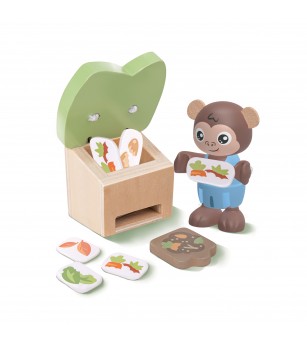 Jucarie din lemn - Sere organice (28 piese) - Căsuțe de păpuși și accesorii