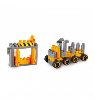 PolyM - Buldozer de jucarie (43 piese) - Jocuri construcție