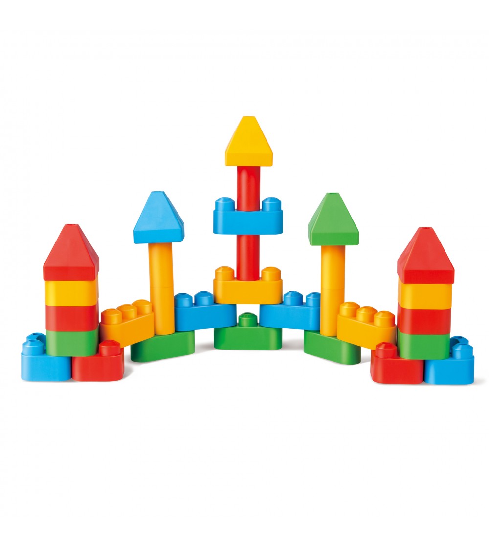 PolyM - Kit de constructie arhitectura pentru copii (30 piese) - Jocuri construcție