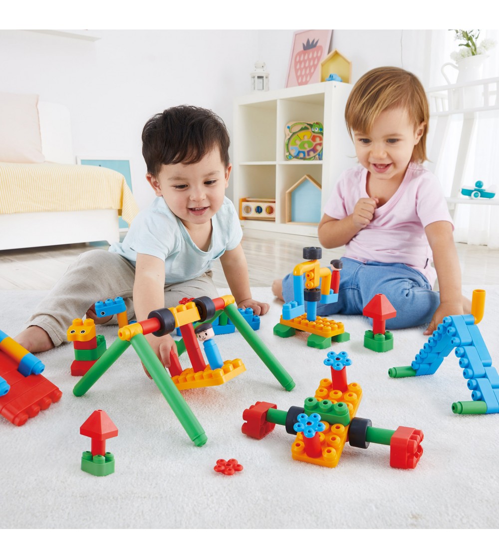 PolyM - Kit de joaca pentru aventura pentru copii (110 piese) - Jocuri construcție