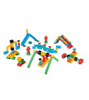 PolyM - Kit de joaca pentru aventura pentru copii (110 piese) - Jocuri construcție