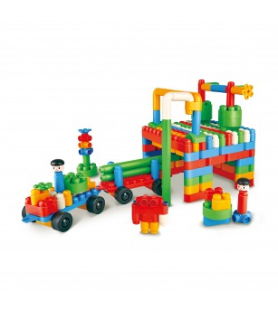 PolyM - Kit de jucarie Paradisul dinozaurilor (200 piese) - Jocuri construcție