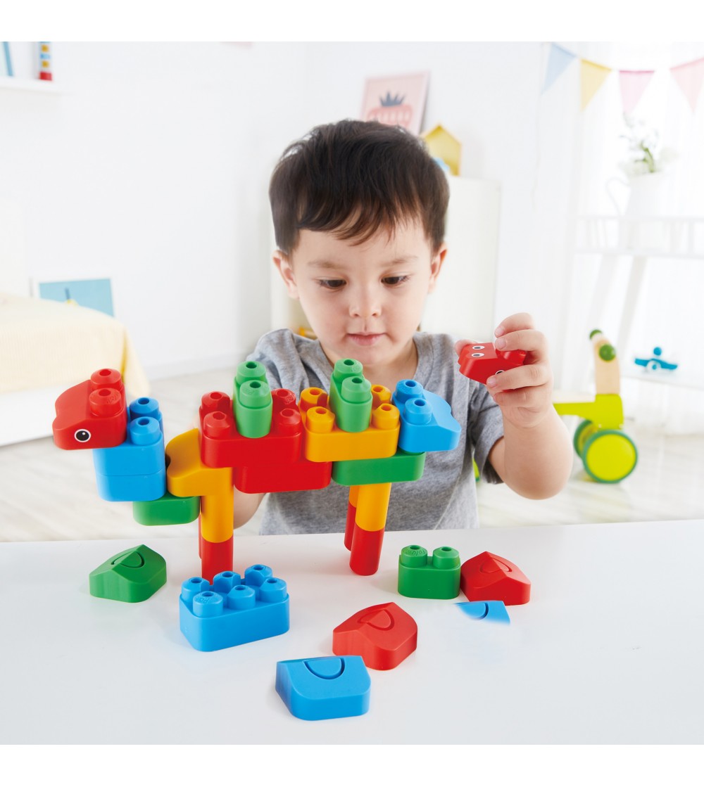 PolyM - Set constructie gradina zoologica pentru copii (31 piese) - Jocuri construcție PolyM - Set constructie gradina zoologica pentru copii (31 piese) - Jocuri construcție