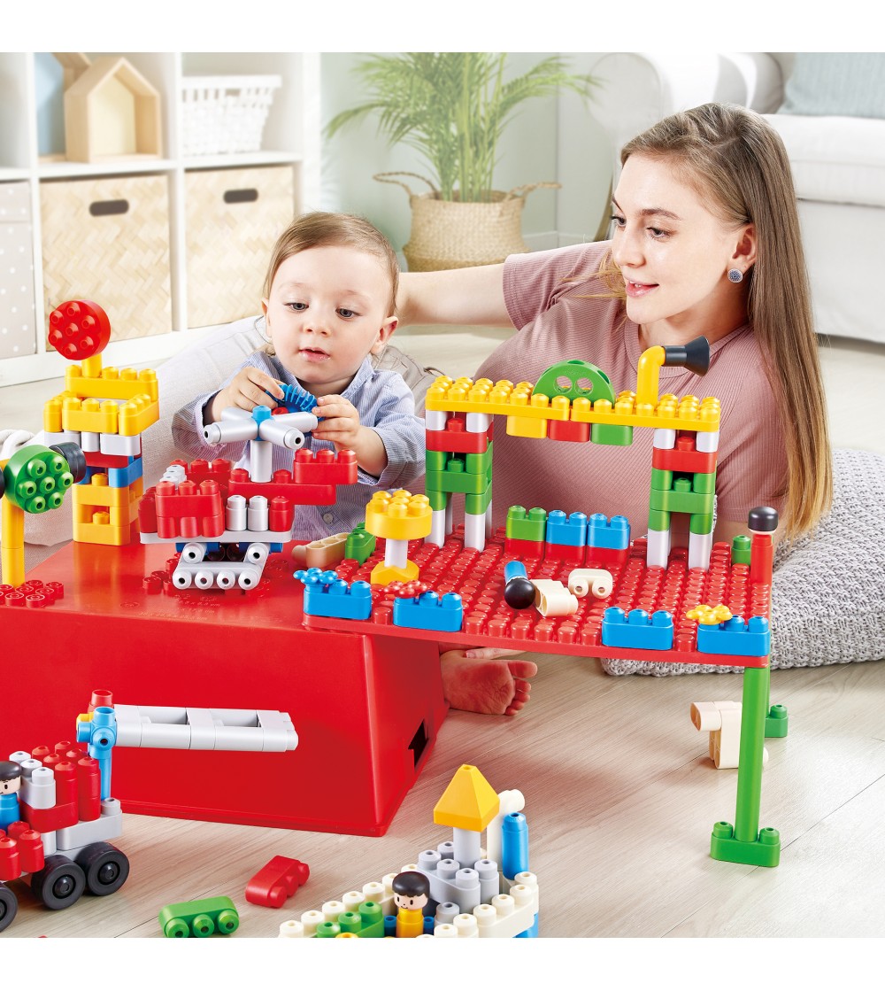 PolyM - Set de constructie maritim, aerian si terestru de jucarie (217 piese) - Jocuri construcție