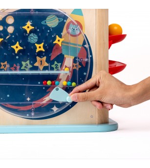 Jucarie din lemn - Centru de activitati Invata si descopera cu cubul magic - Jucării de lemn si Montessori