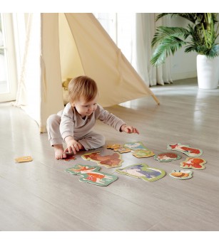 Set 10 puzzle-uri prietenii padurii (18-36 luni) - Puzzle copii