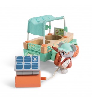 Jucarie din lemn - Solar Offroad Adventures (11 piese) - Căsuțe de păpuși și accesorii Jucarie din lemn - Solar Offroad Adventures (11 piese) - Căsuțe de păpuși și accesorii