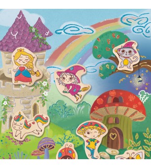 Kit de creat magneti tematica Fantasy - 17 piese - Seturi creative DIY