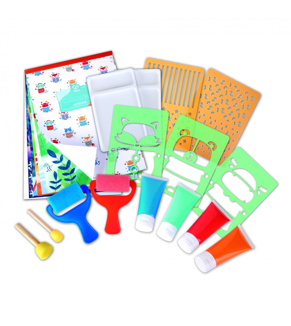 Kit pictura cu buretele - 24 piese - Seturi cu pictura