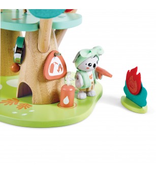 Jucarie din lemn - Sediul padurarului (21 piese) - Căsuțe de păpuși și accesorii Jucarie din lemn - Sediul padurarului (21 piese) - Căsuțe de păpuși și accesorii