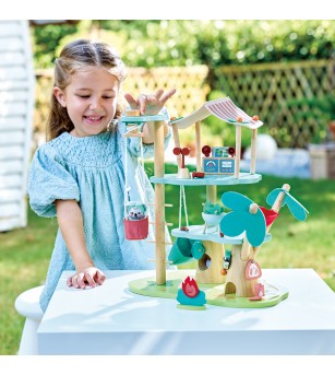 Jucarie din lemn - Sediul padurarului (21 piese) - Căsuțe de păpuși și accesorii Jucarie din lemn - Sediul padurarului (21 piese) - Căsuțe de păpuși și accesorii