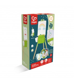 Jucarie din bambus - Sevalet portabil - Sevalet copii și tablă de scris