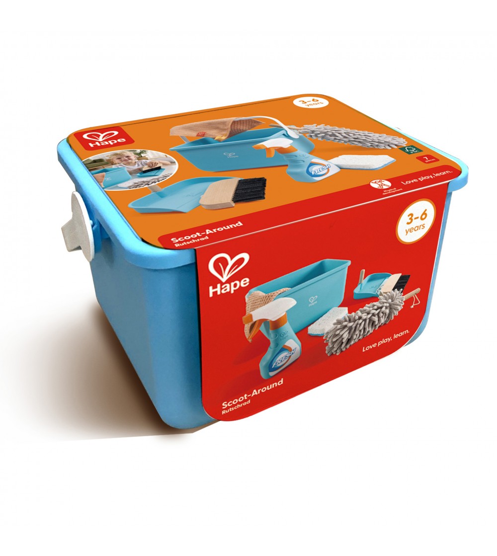 Jucarie - Set de curatenie cu galeata (7 piese) - Seturi de menaj si bricolaj copii