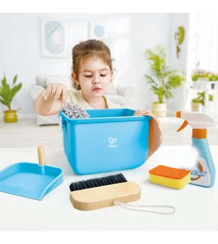 Jucarie - Set de curatenie cu galeata (7 piese) - Seturi de menaj si bricolaj copii