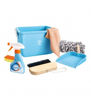 Jucarie - Set de curatenie cu galeata (7 piese) - Seturi de menaj si bricolaj copii