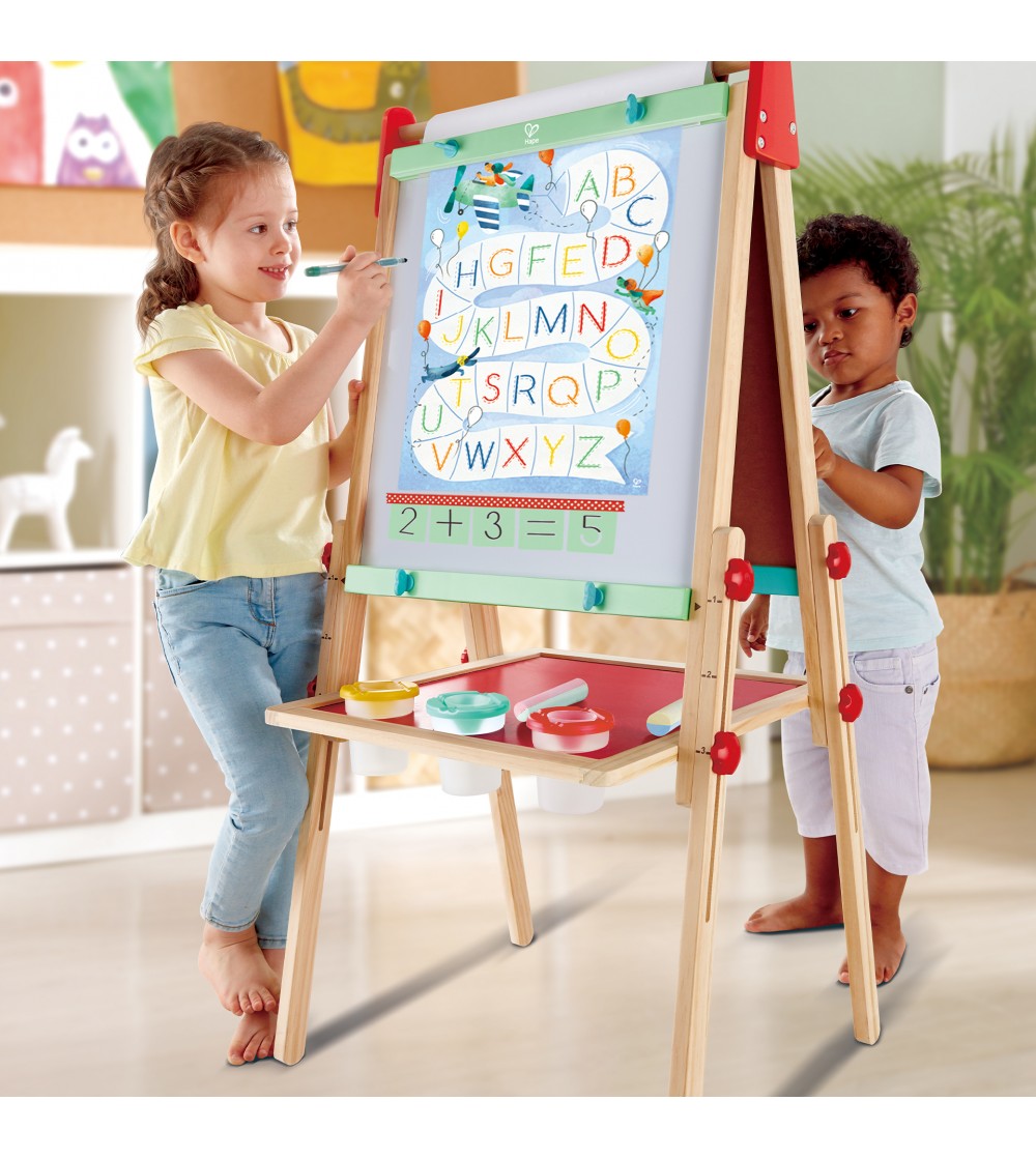 Tabla magnetica dubla cu set creatie - Sevalet copii și tablă de scris