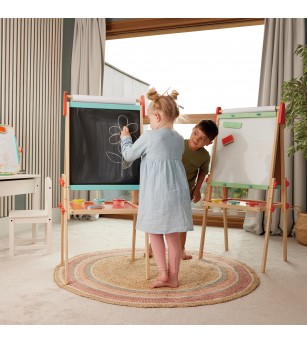 Tabla magnetica dubla cu set creatie - Sevalet copii și tablă de scris