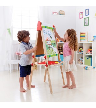 Tabla magnetica dubla cu set creatie - Sevalet copii și tablă de scris
