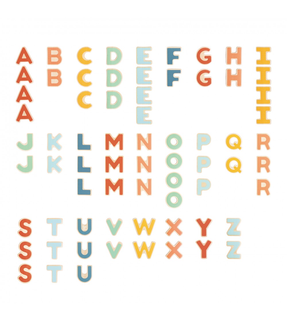 Jucarie din lemn - Magneti litere (70 piese) - Jucării limbaj Jucarie din lemn - Magneti litere (70 piese) - Jucării limbaj