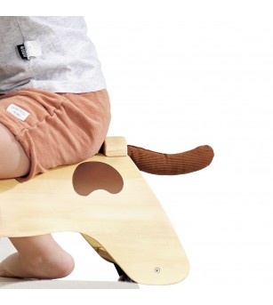 Jucarie din lemn - Catel de calarit si deplasat - Jucării de tras și împins Jucarie din lemn - Catel de calarit si deplasat - Jucării de tras și împins