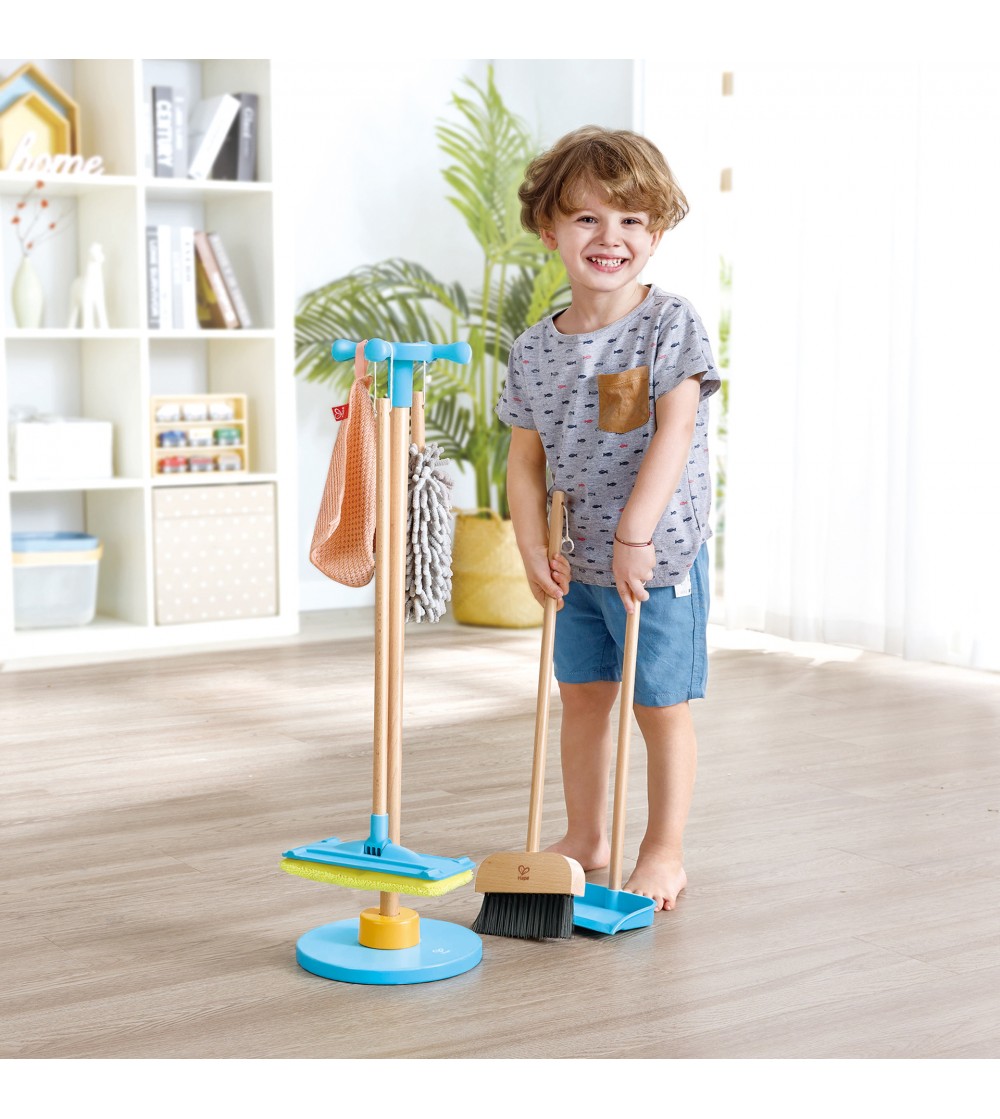 Jucarie - Set de curatenie cu matura (6 piese) - Seturi de menaj si bricolaj copii