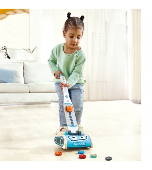 Jucarie din lemn - Set aspirator (7 piese) - Seturi de menaj si bricolaj copii Jucarie din lemn - Set aspirator (7 piese) - Seturi de menaj si bricolaj copii