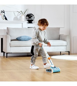 Jucarie din lemn - Set aspirator (7 piese) - Seturi de menaj si bricolaj copii Jucarie din lemn - Set aspirator (7 piese) - Seturi de menaj si bricolaj copii