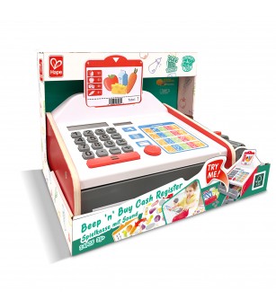 Jucarie din lemn - Casa de marcat cu scaner (23 piese) - Case de marcat de jucarie si jucarii supermarket Jucarie din lemn - Casa de marcat cu scaner (23 piese) - Case de marcat de jucarie si jucarii supermarket