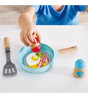 Jucarie - Set de joaca micutul Chef pentru gatit si servire (21 piese) - Bucătărie copii