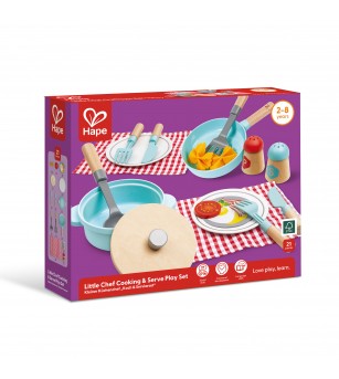 Jucarie - Set de joaca micutul Chef pentru gatit si servire (21 piese) - Bucătărie copii