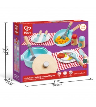Jucarie - Set de joaca micutul Chef pentru gatit si servire (21 piese) - Bucătărie copii