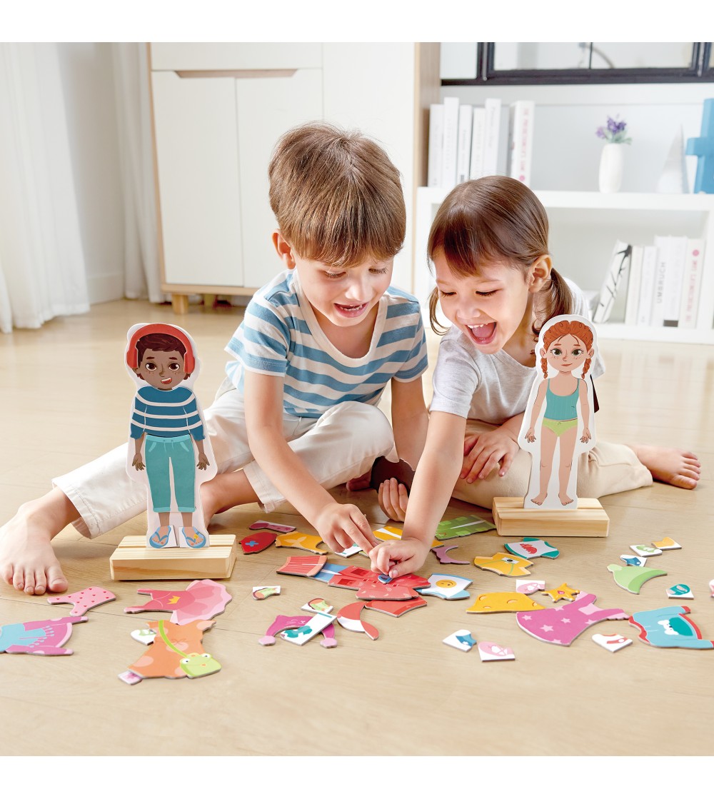 Puzzle magnetic de imbracare (68 piese) - Puzzle copii