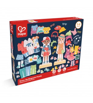 Puzzle magnetic de imbracare (68 piese) - Puzzle copii