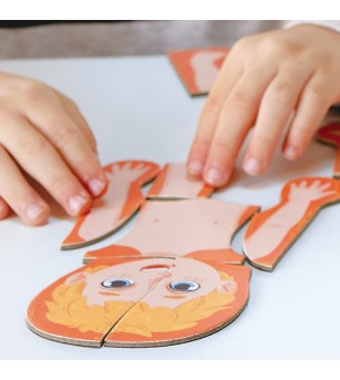 Puzzle magnetic corpul uman (68 piese) - Puzzle copii