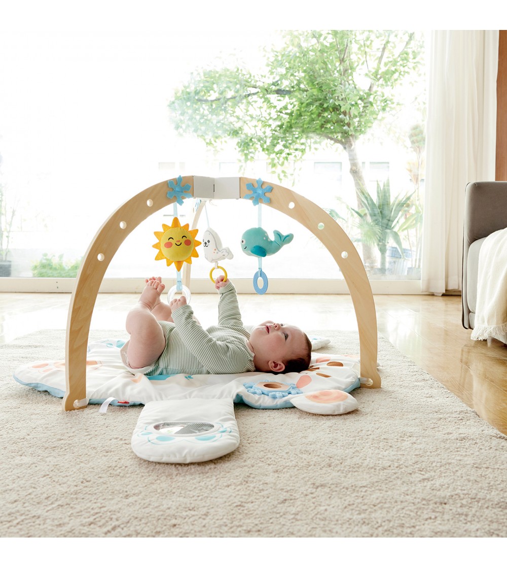 Salteluta cu activitati senzoriale - Ursulet - Jucării bebeluși