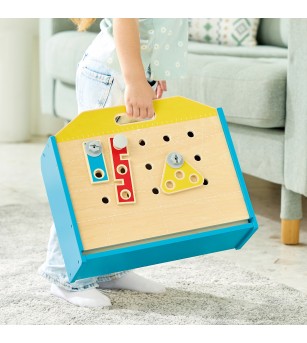 Jucarie din lemn - Bancul de lucru al micului inginer - Seturi de menaj si bricolaj copii