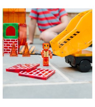 Set magnetic Magna-Tiles Builder XL, 50 piese - Jucarii magnetice