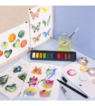 Kit creativ Watercolor - Seturi cu pictura