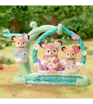 Set Sylvanian Families 5801 - figurine căprioare și leagăn floral - Figurine