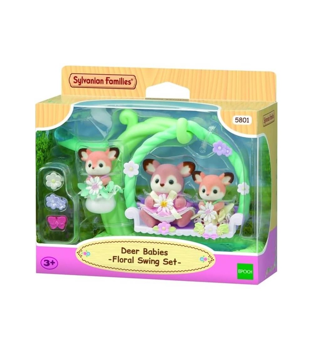 Set Sylvanian Families 5801 - figurine căprioare și leagăn floral - Figurine