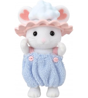 Set Sylvanian Families 5805 - Distracție spumoasă cu frații șoricei Marshmallow - Figurine