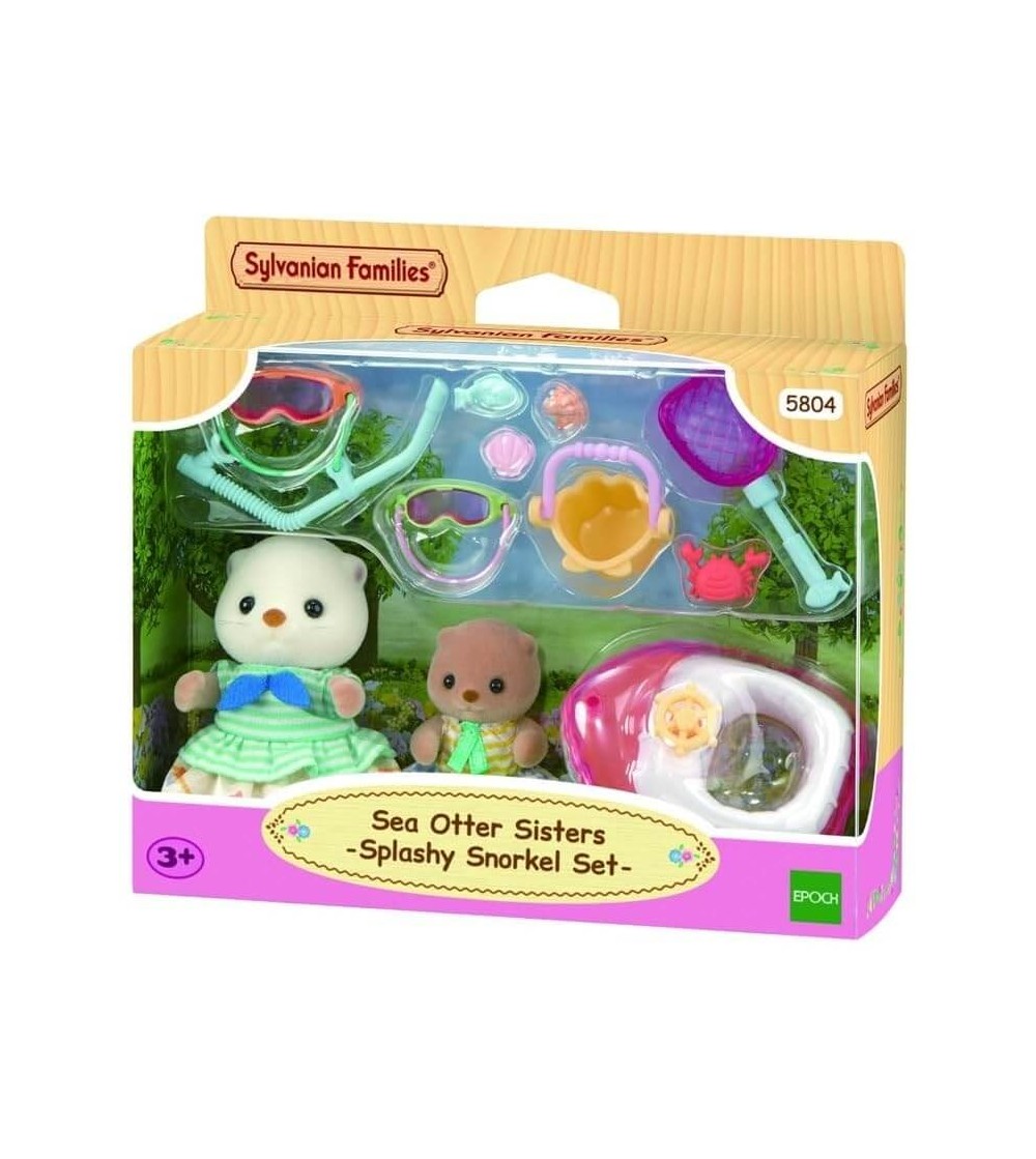 Set Sylvanian Families 5804 - Aventuri acvatice cu surorile Vidră - Figurine