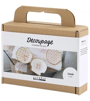 Mini kit creativ Decoupage - Boluri scoici - Art and crafts Mini kit creativ Decoupage - Boluri scoici - Art and crafts