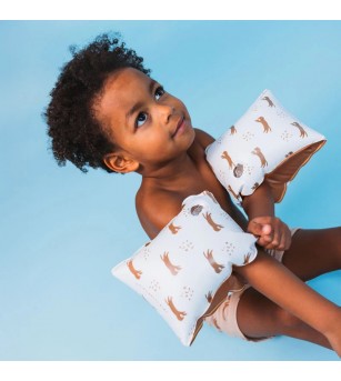 Aripioare inot Brown Leopard, Swim Essentials, 0-2 ani - Aripioare înot copii